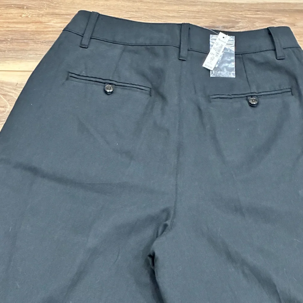 Madewell Harlow Wide Leg Pant True Black Linen Cotton Sz 6 NWT - Picture 7 of 16